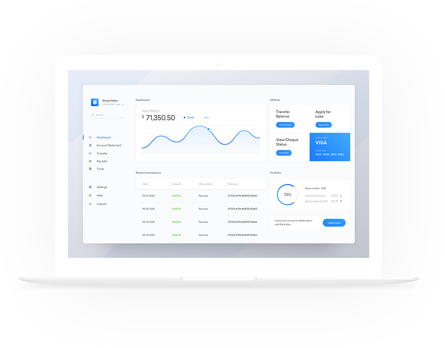 Digital twin mobile app mockup